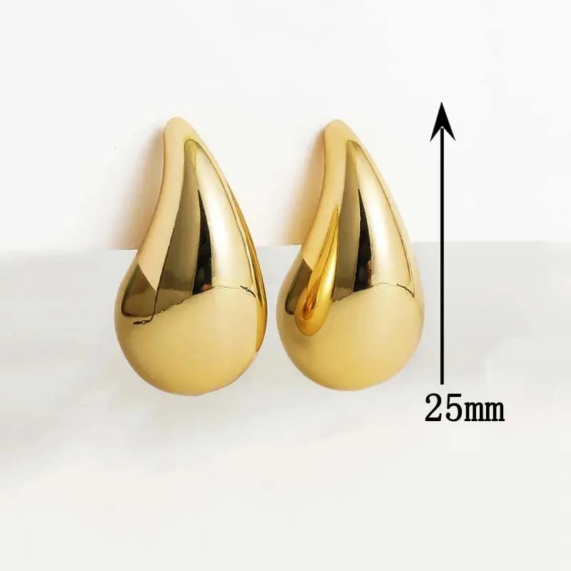 Boucle d'oreille goutte or