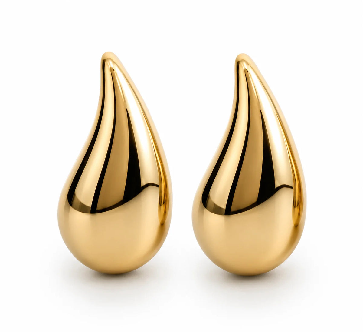 Boucle d’oreille goutte or