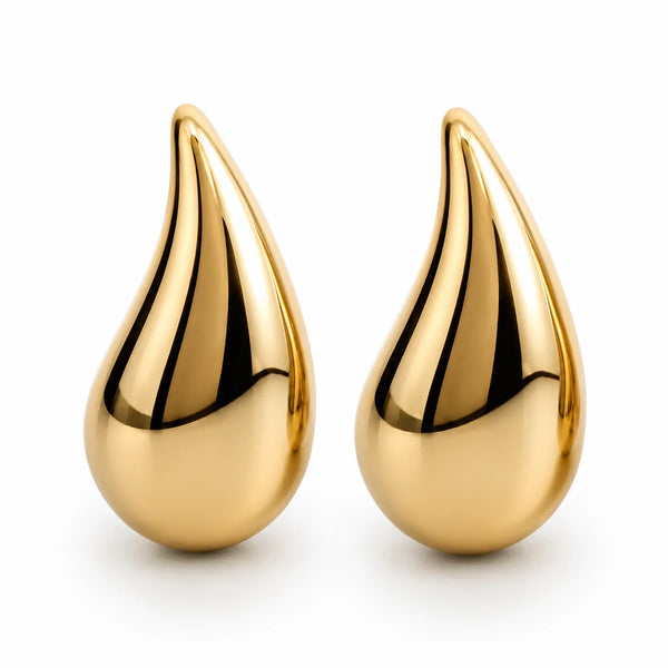 Boucle d’oreille goutte or