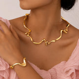 Parure strié or
