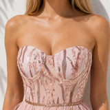 Petite robe rose poudre