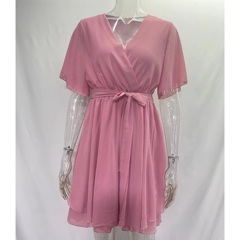 Robe Ample Rose Poudré