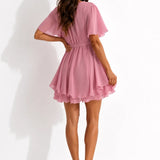 Robe Ample Rose Poudré