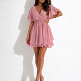 Robe Ample Rose Poudré