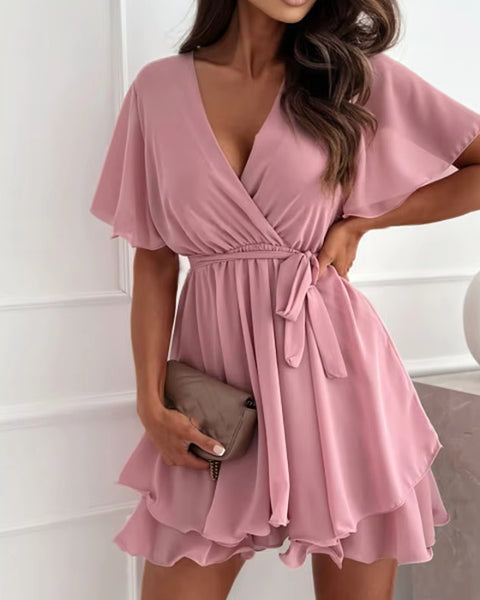 Robe Ample Rose Poudré