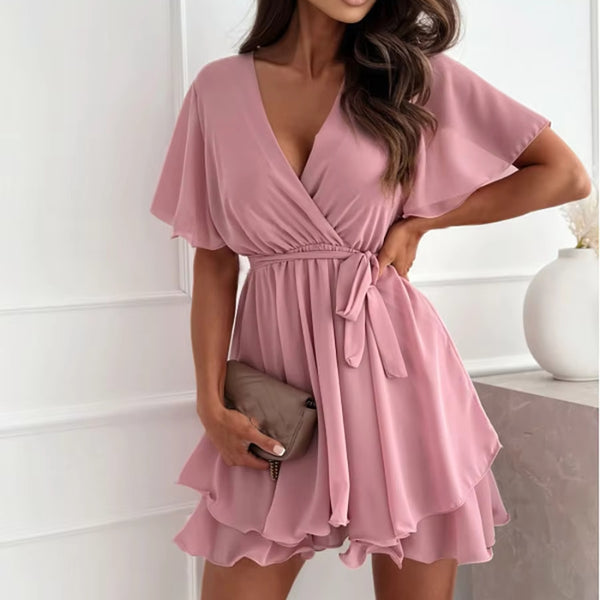 Robe Ample Rose Poudré