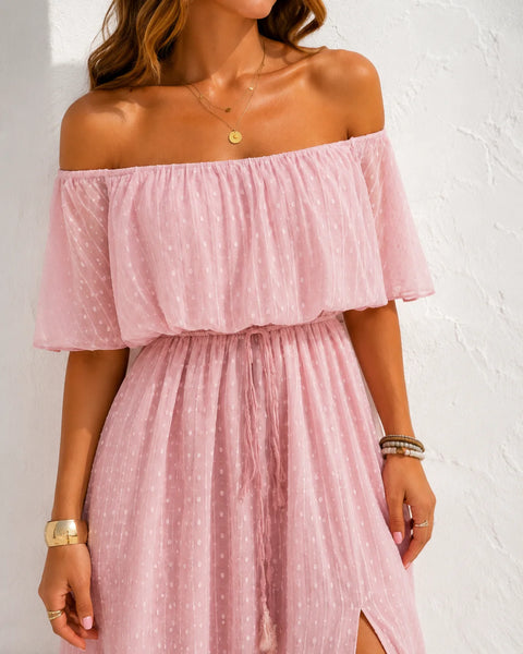 Robe Boheme Chic Rose Poudré