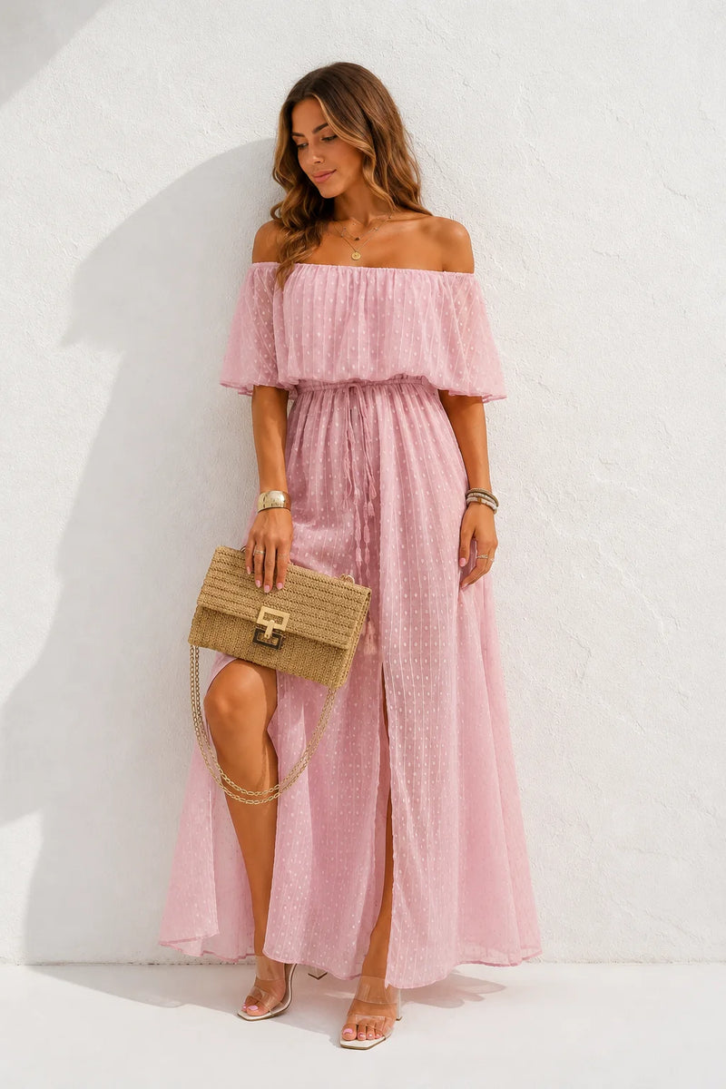 Robe Boheme Chic Rose Poudré