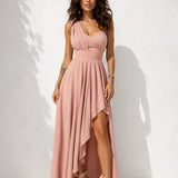Robe cérémonie rose poudré