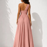 Robe cérémonie rose poudré