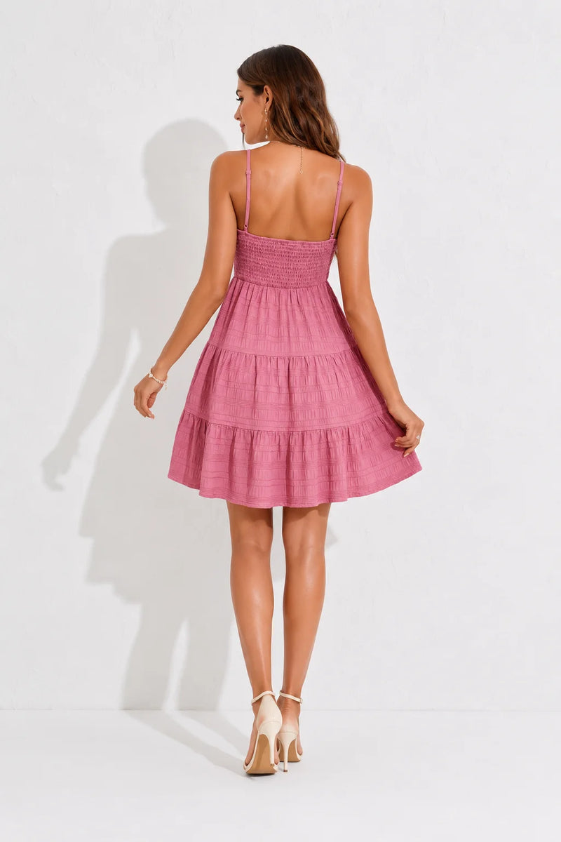 Robe d’Eté Rose Poudré