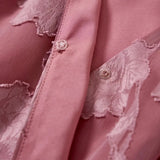 Robe fleurie rose poudré