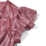 Robe fleurie rose poudré