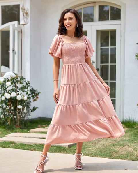 robe-longue-rose-poudre-boheme