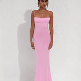 Robe Moulante Rose Poudré