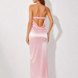 Robe Printemps Rose Poudrée