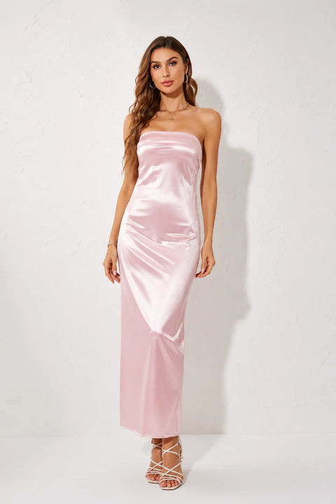 Robe Printemps Rose Poudrée