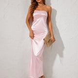 Robe Printemps Rose Poudrée
