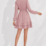 Robe Rose Poudré à Pois