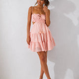 Robe rose poudré bohème