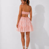 Robe rose poudré bohème