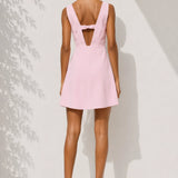 Robe rose poudré femme