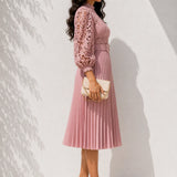 Robe rose poudré grande taille