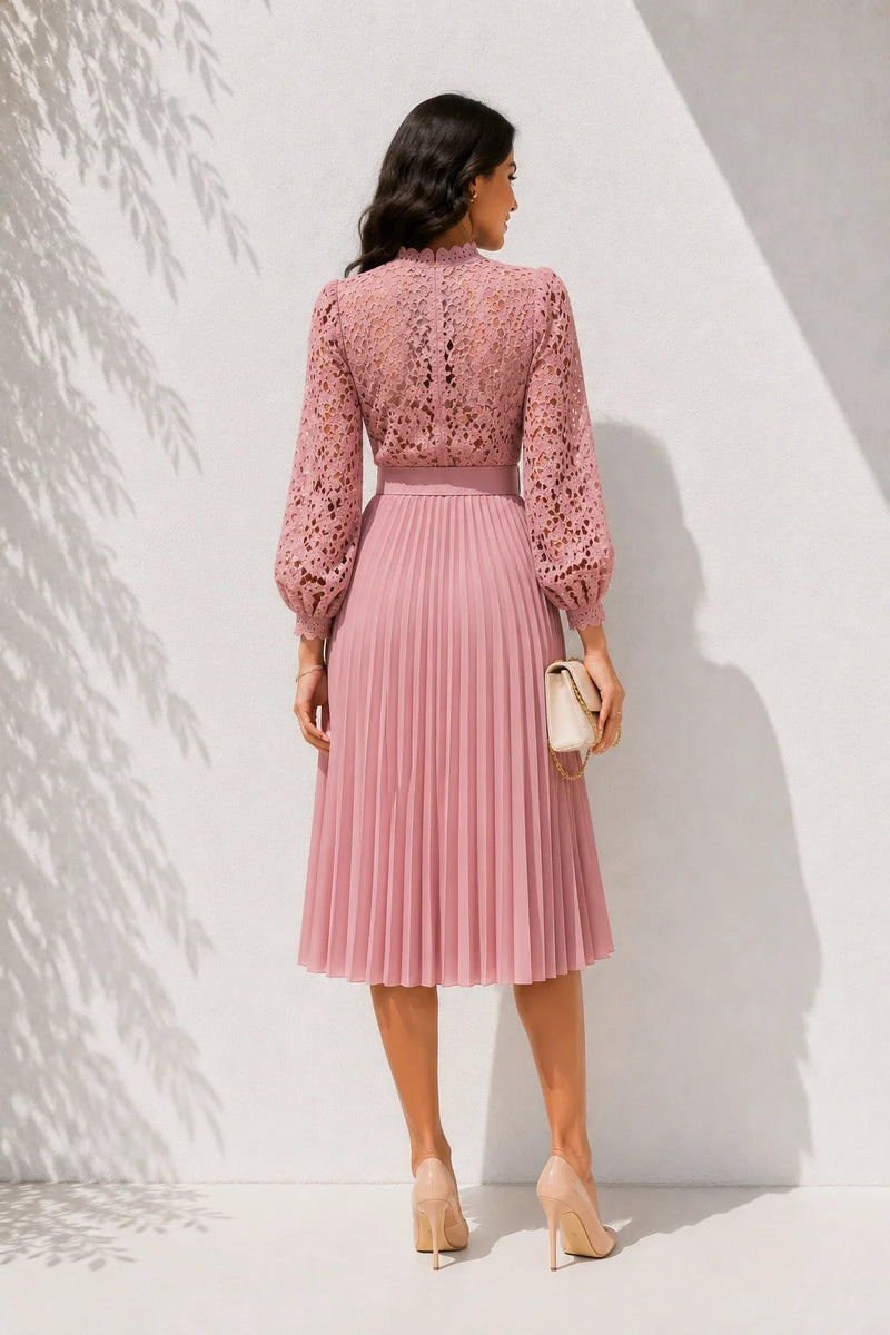 Robe rose poudré grande taille