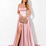 Robe fluide rose poudré