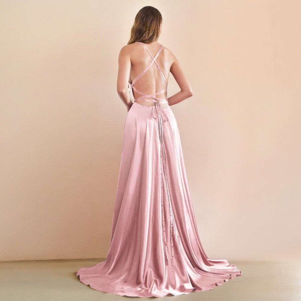 Robe fluide rose poudre Robe Rose Poudre